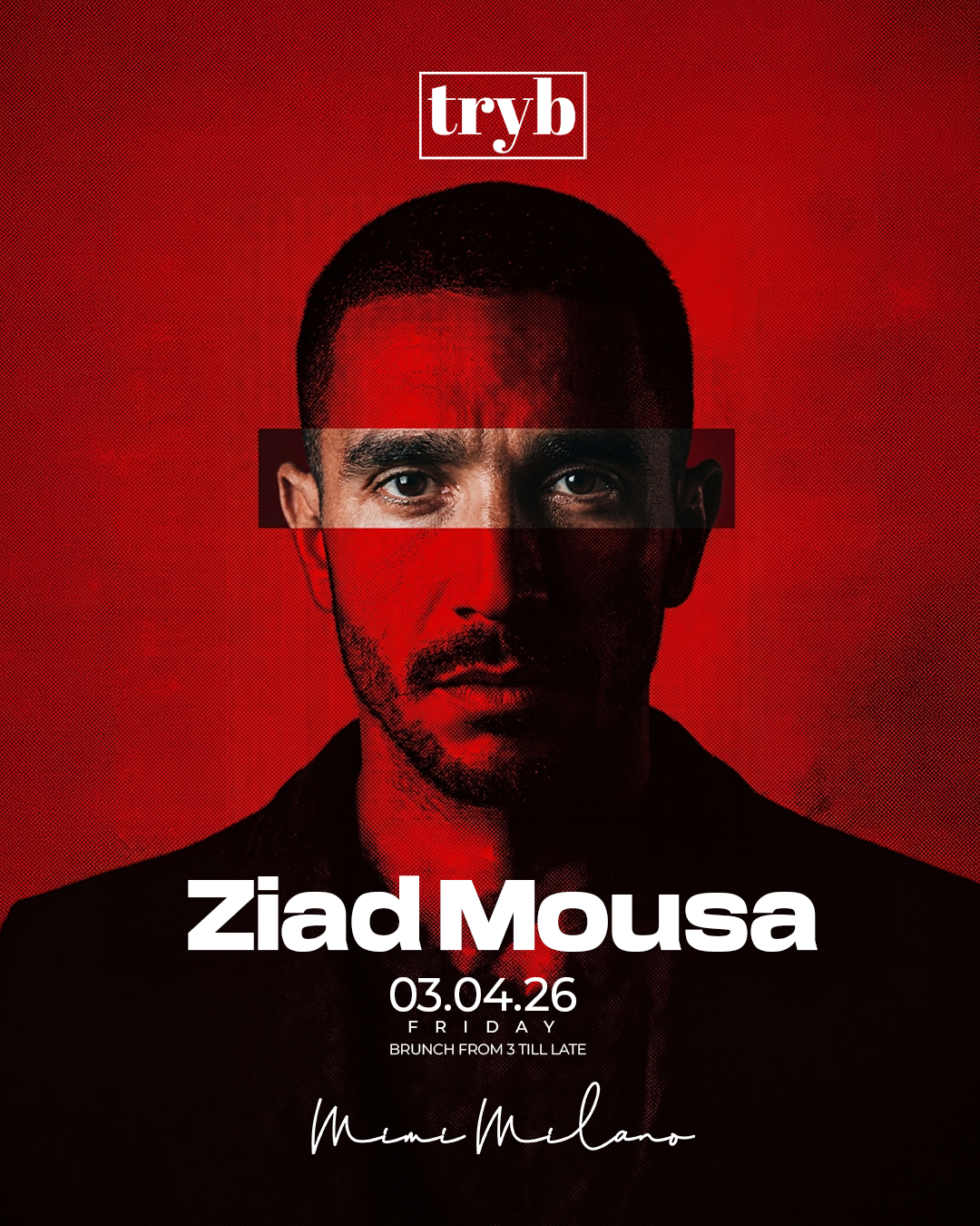 Ziad Mousa DJ at TRYB Chapter 1 Mimi Milano Cairo